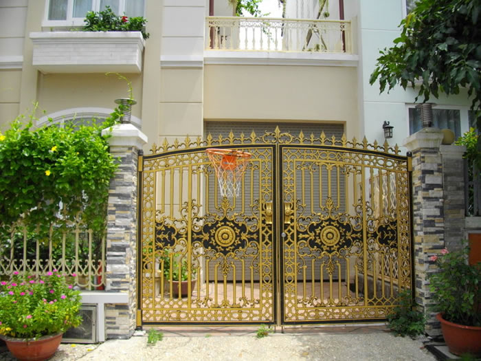 Cửa cổng nhôm đúc mỹ thuật TP Vinh Nghệ An